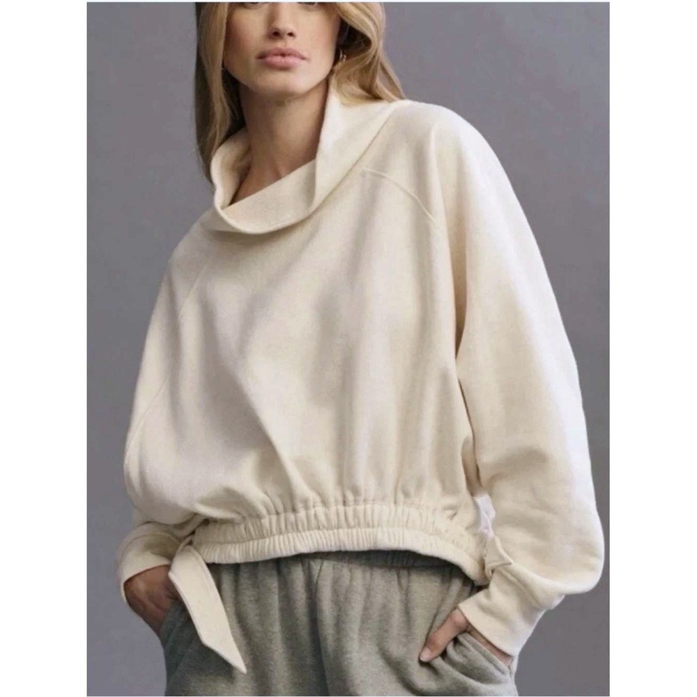 Anthropologie Daily Practice Tunnel Neck Pullover Sweatshirt Sz XL Oversized